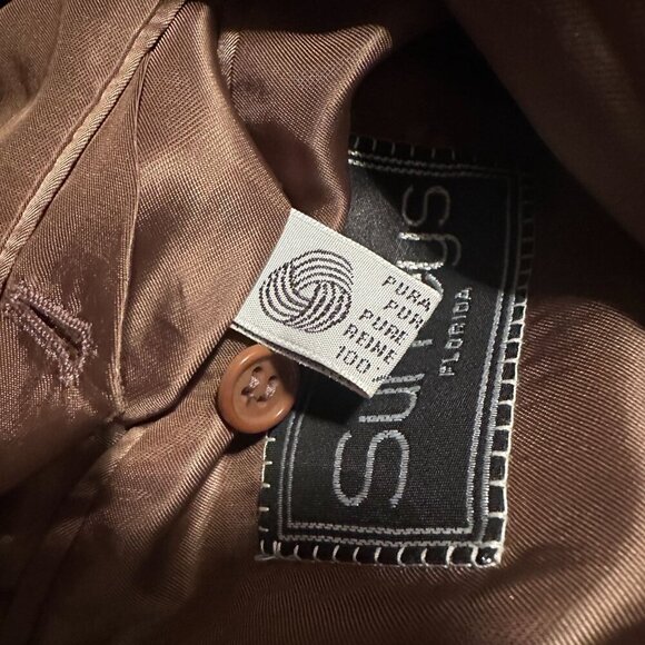 Canali Milano Italy Surreys Wool Single Breasted Blazer Mens Coat Notch 3 Button - Picture 15 of 16